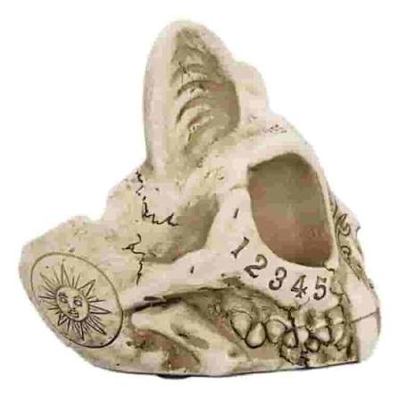Spirit Cat Skull Ashtray | Macabre Gothic Decor