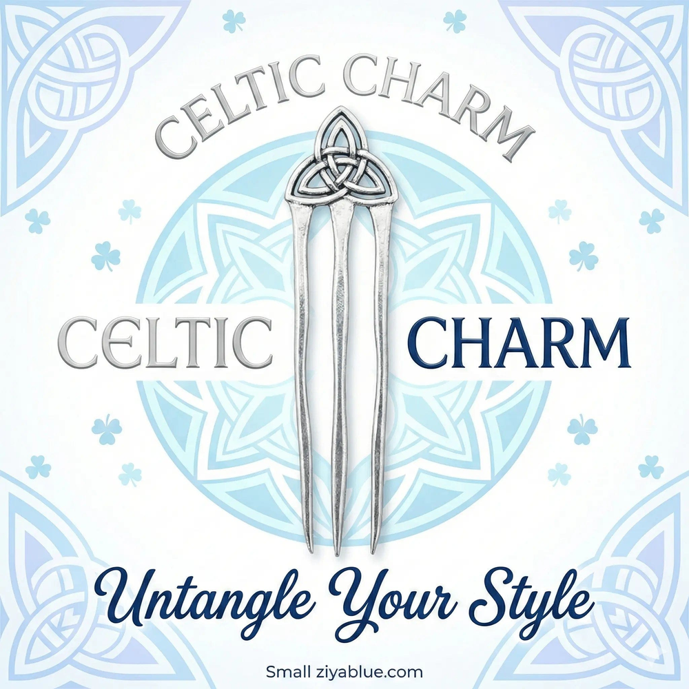 Ziya Blue Hair Accessories Minimalist Metal Hair Pin: Sleek 17cm Alloy Stick | Ziya Blue